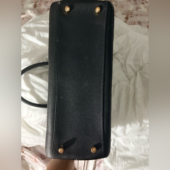 Coach Black Leather Satchel - Picture 8 of 10